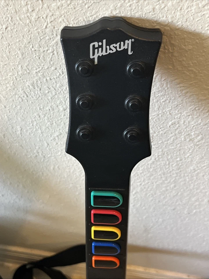 Guitar Hero Nintendo Wii Gibson Guitar White RedOctane - Image 3 of 4