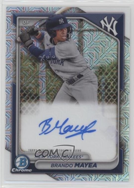 2024 Bowman Chrome Prospect Mega Box Brandon Mayea Brando #BMA-BMA Auto 1u6