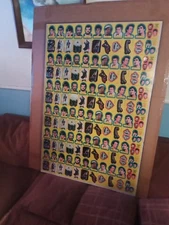 1980-81 Topps Superman 2 Uncut Sheet Of (132) Cards And Stickers