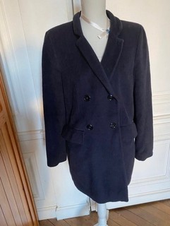 Caroll Chic Manteau 3/4 Laine/Cachemire Taille 44