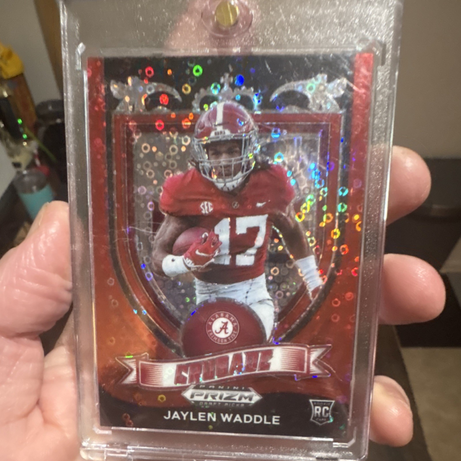 Panini 2021 Prizm Draft Picks Jaylen Waddle Rookie Crusade #169 Alabama