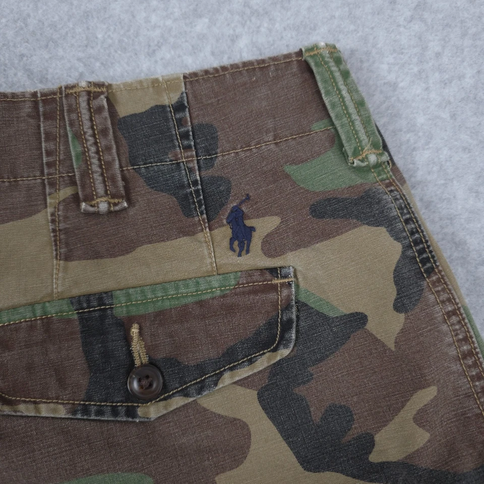Polo Ralph Lauren Shorts Mens 33 Camo Camouflage Relaxed Fit Cargo 34 Waist - Image 3 of 4