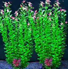 2 Pcs Aquarium Decor Plants 21 Inches Extra Large Artificial Plastic Fis