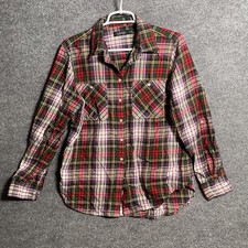Ralph Lauren Button Down Shirt Men  s Sz L Plaid Red Long Sleeve