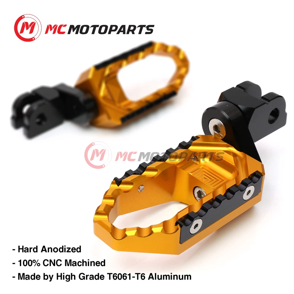 Para Honda CBR1000RR Fireblade SP 16-18 1 pulgada estriberas anchas de piloto delanteras Foto 2 de 4