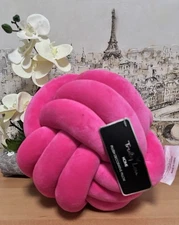 Truly Lou Home Plush Knot Decorative Pillow. Hot Pink Color.Brand New.