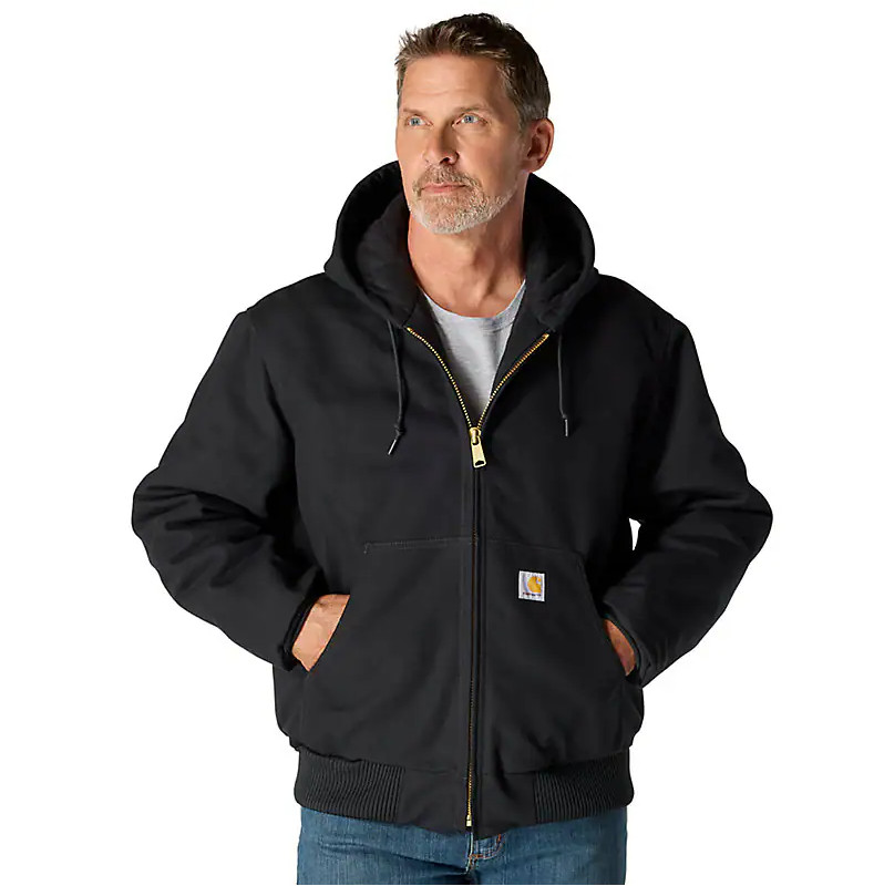 FLASH SALE🔥 Carhartt Men's Black Duck Insulated Active Hooded Jacket