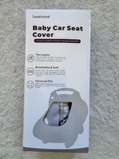 Baby Car Seat Cover Universal Fit - Cloud Gray - NIB
