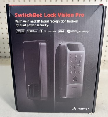 SwitchBot Lock Vision Pro Smart Lock, 3D Face Recognition