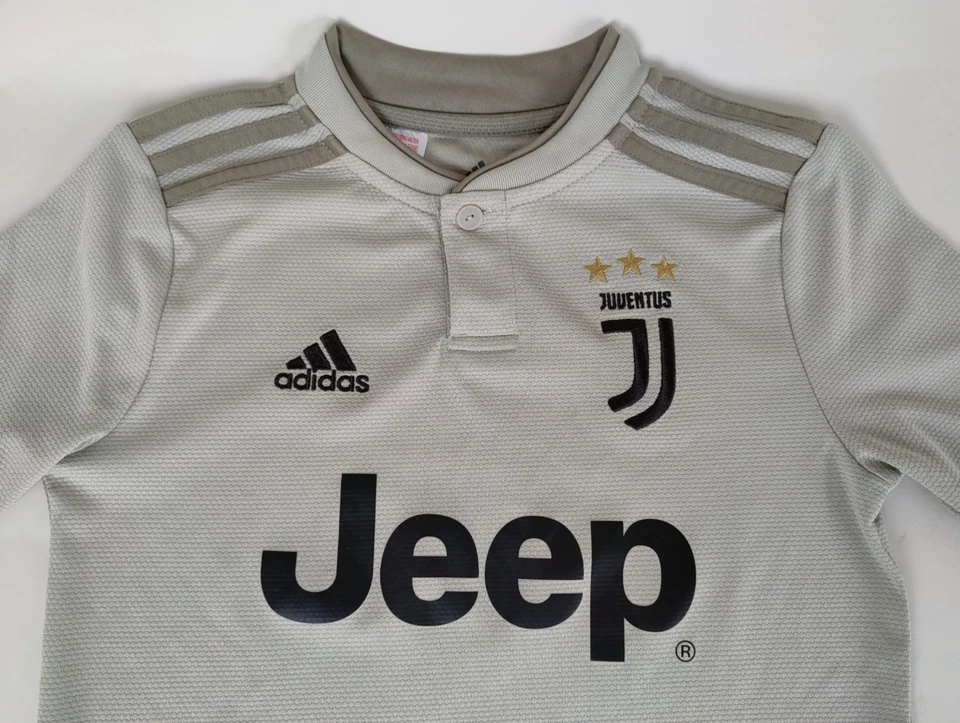 Maglia calcio original Juventus Jeep Adidas 2018/19 tg S bimbo 9-10anni grey-83U - Immagine 4 di 4