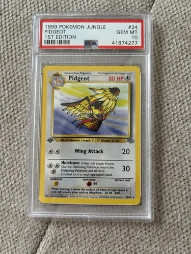 1999 Pokémon Jungle Pidgeot PSA 10 1st Edition #24