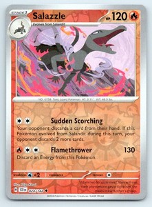Salazzle 024/142 Stellar Crown Reverse Holo Uncommon