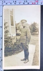 Military Office WW1 Era Engineer Uniform Leather Boots BW Photo Snapshot