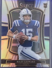 2025 Panini Select - Premier Level Riley Leonard #133 Silver  Prizm (RC)