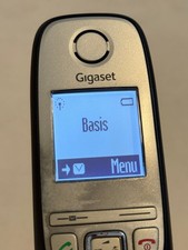 GIGASET A415H Zusatzmobilteil Weiß | Mit Schwarzer Ladeschale | Ersatz Oder Erweiterung | DECT Telefon