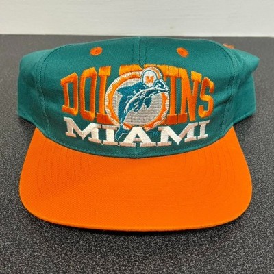Vintage Miami Dolphins Logo SnapBack NFL Big Logo ANCO 90s 80s