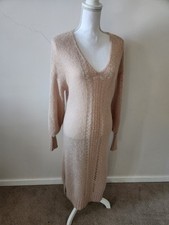 Spell and the Gypsy knit midi dress - Blush Pink - Size S/M (12/14) -Soft Mohair