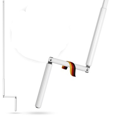 Rollladen Kurbelstange 120/150 cm Weiß Aluminium kompatibel Ø12 mm Gelenklager