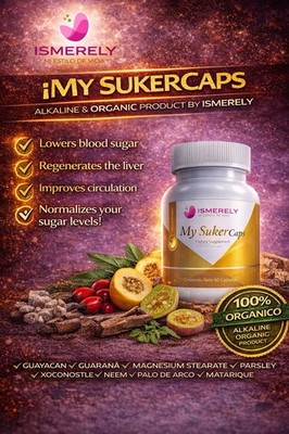 Ismerely My suker caps Pack 1, 60 capsulas  higado, pancrea, vesicula