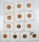 1944-1949 UNC Lincoln Cent Wheat Pennies 1c Lot of 13