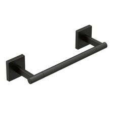 Moen Triva 9" Hand Towel Bar Matte Black BP1886BL Modern Square Bathroom Holder