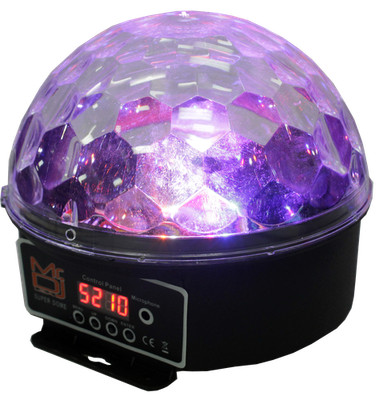 MR DJ SUPERDOME LED Crystal Magic Ball DJ Strobe Light 6 LED 6 Colors Sound