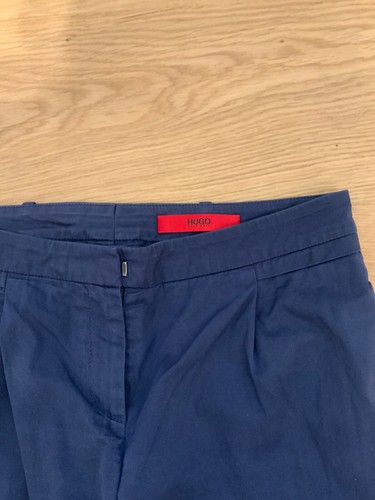 Hugo Boss Hose Chino Blau Dunkelblau Marine 34 Marlene Weites Bein - Bild 4 von 5