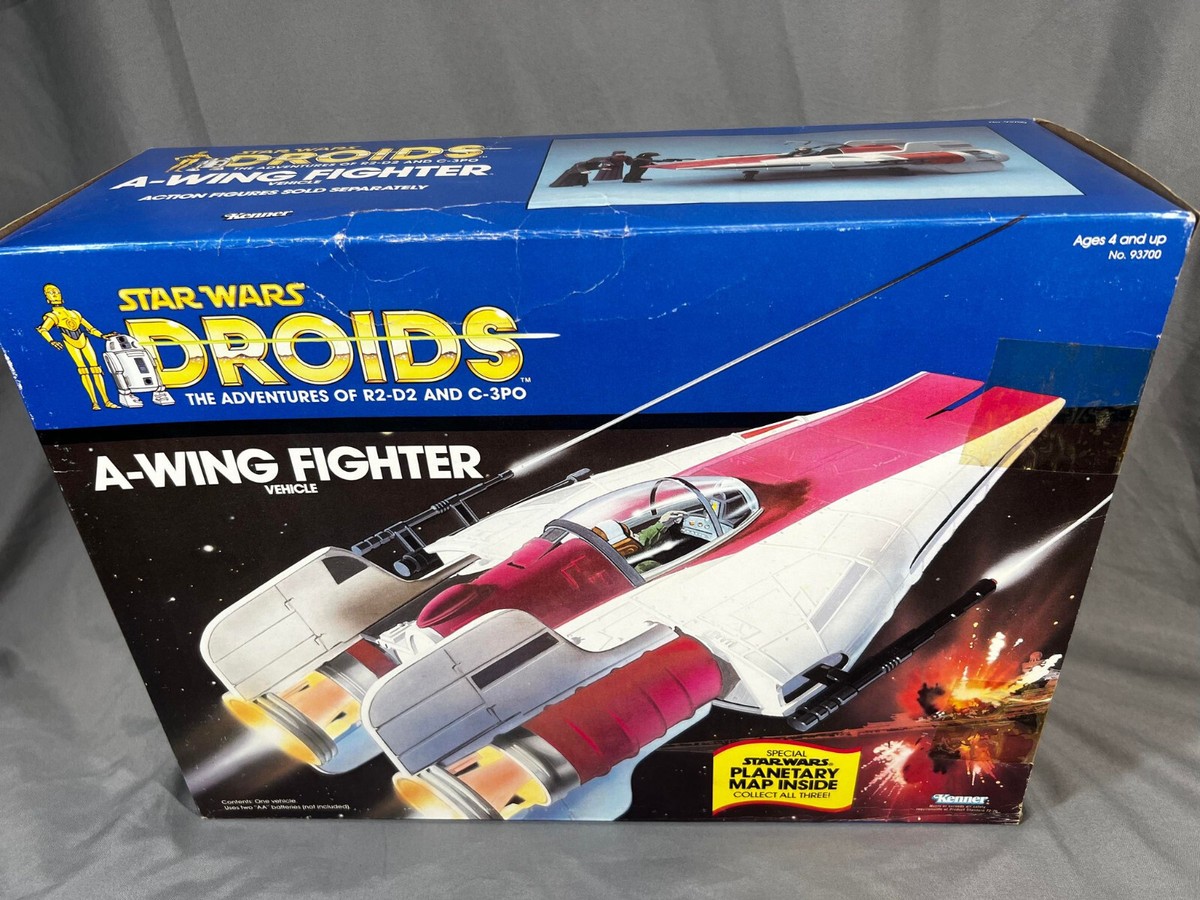 VINTAGE STAR WARS DROIDS A-WING FIGHTER 1985 FACTORY SEALED