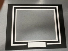 Picture Framing Mat HORIZONTAL 16x20 for 11x14 and Nameplate CHOOSE TEAM COLORS