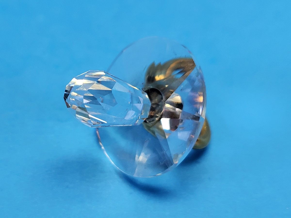 Swarovski Crystal Memories Baby Pacifier Binky 168677 gold | eBay