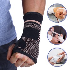 COPPER Elastic ANTI ARTHRITIS Gloves Compression Hand Support Wrist Pain Relief