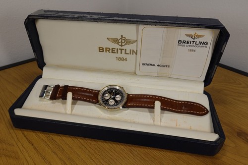 BREITLING 41 mm Old Navitimer B13019 Chronograph Stahl-Gold BOX Gold-Lünette - Bild 2 von 9
