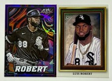 2022 Topps Gallery Luis Robert Portrait SP Green /250 + Topps Fire Purple /99