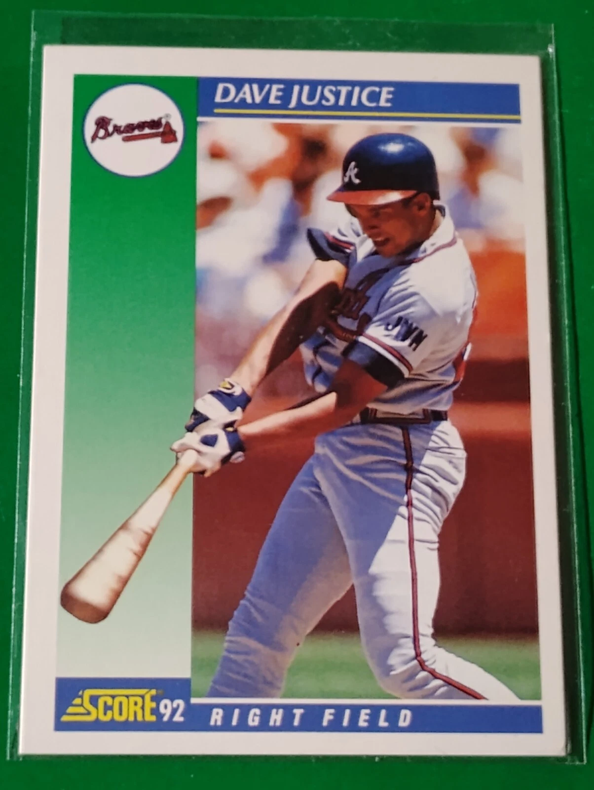 Dave Justice trading card