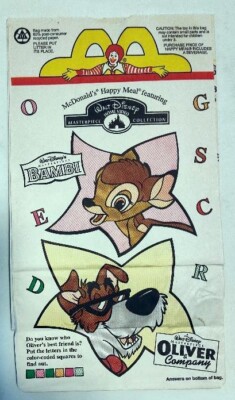 Walt Disney Home Video-Masterpiece Collection-McDonald's Happy