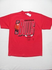 Vintage CHICAGO BULLS BASKETBALL NEW T-shirt 90s NWT Logo 7 Single Stitch sz XL