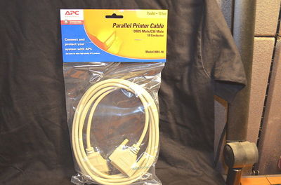 APC 0001-10 , 10 ft  Parallel Printer Cable Cord DB25 male Centronics 36