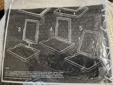 Mary Kay Folding Travel Makeup Mirror & Tray Stand w/ Mesh Zippered Bag NEW !