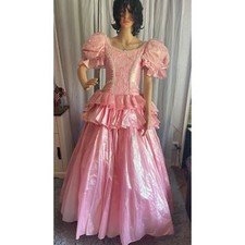 Vintage Victorian-Inspired Pink Lace Gown by         - NO 2 - 1099