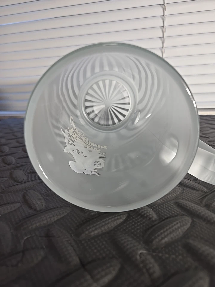 Taza de cerveza de vidrio esmerilado Piratas del Caribe de los parques de Disneyland Disney GS Foto 3 de 4