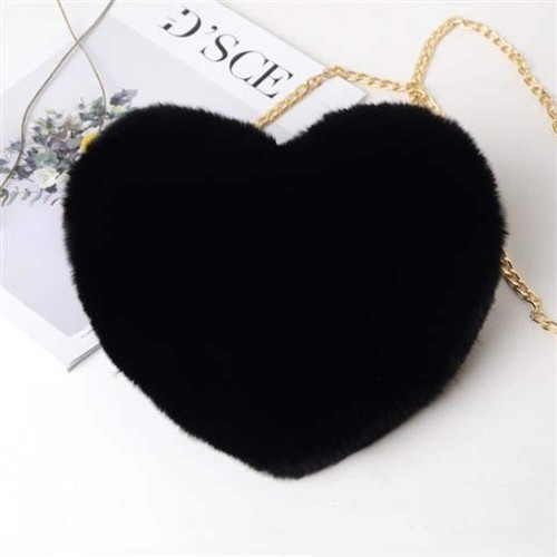 Love Bags For Women Plush Chain Shoulder Bags Valentine's Day Party Bag - Picture 8 of 12