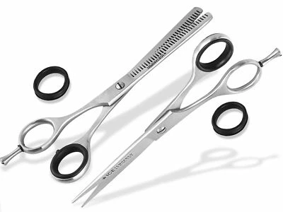 Linkshänder Haarschere Set Friseurschere Effilierschere Set ICE-Termpered