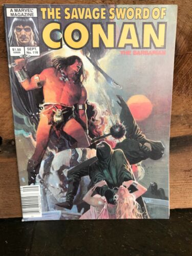 La espada salvaje de Conan el bárbaro vol 1 #116 1985 revista de fantasía - Imagen 1 de 4