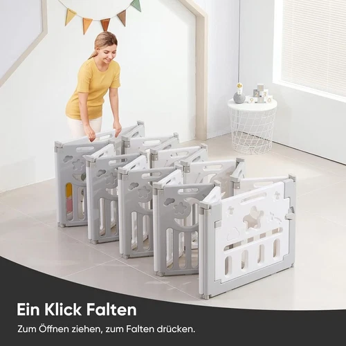 10/14/18 Stk Laufgitter Baby Laufstall Faltbar DIY Absperrgitter Krabbelgitter - Bild 50 von 59