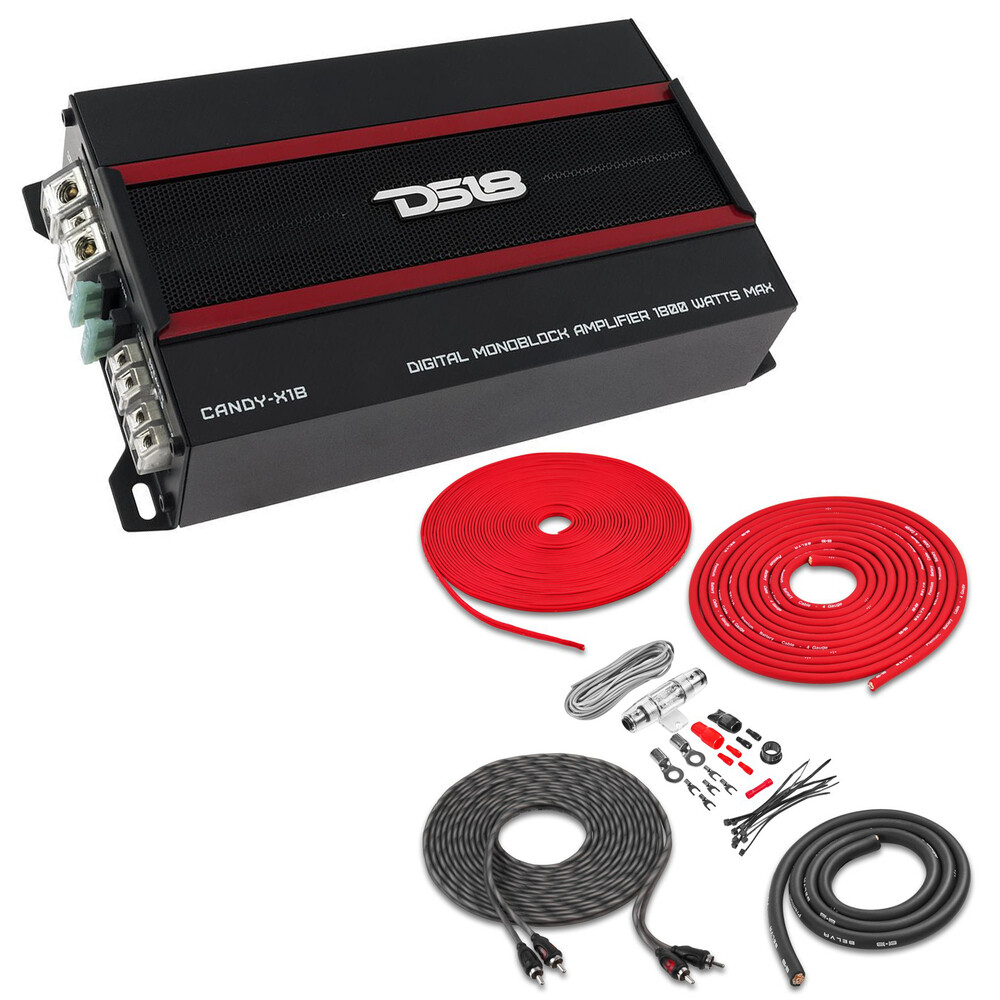 Автомобильный моноблочный усилитель класса D DS18 CANDY-X1B 1800 Вт Комплект усилителей 27490₽