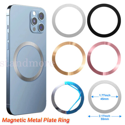 3x Magnet Kabellos Kompatibel Auto Ladegerät Metallring für Magsafe iPhone Galaxy