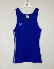 ERIMA VINTAGE VEST SHIRT JERSEY RANNING MADE WEST GERMANY BLUE SIZE 5 S