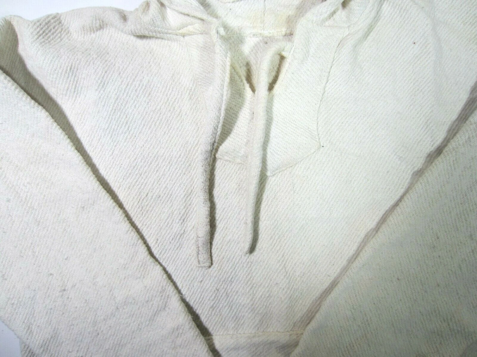 OFF WHITE Giacca con cappuccio vintage primi anni 90 bianco sporco logo Cancun cotone turistico grafica