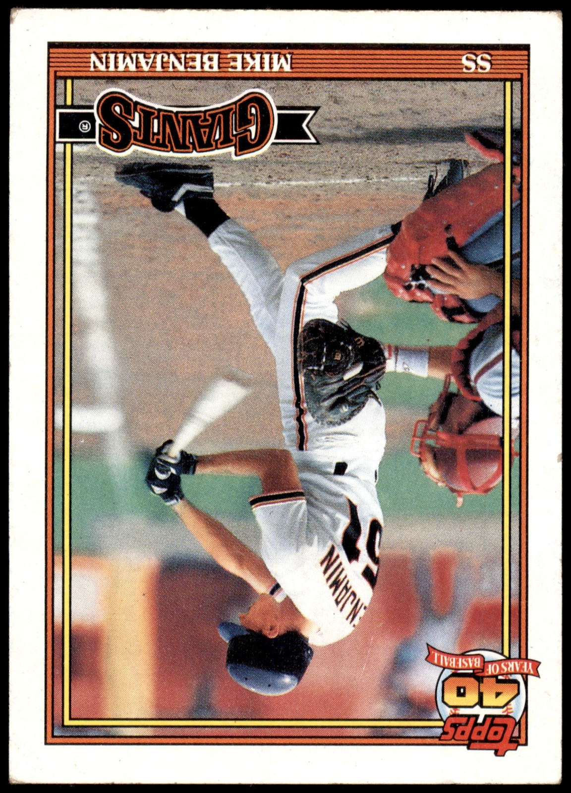 Mike Benjamin #791b 1991 Topps