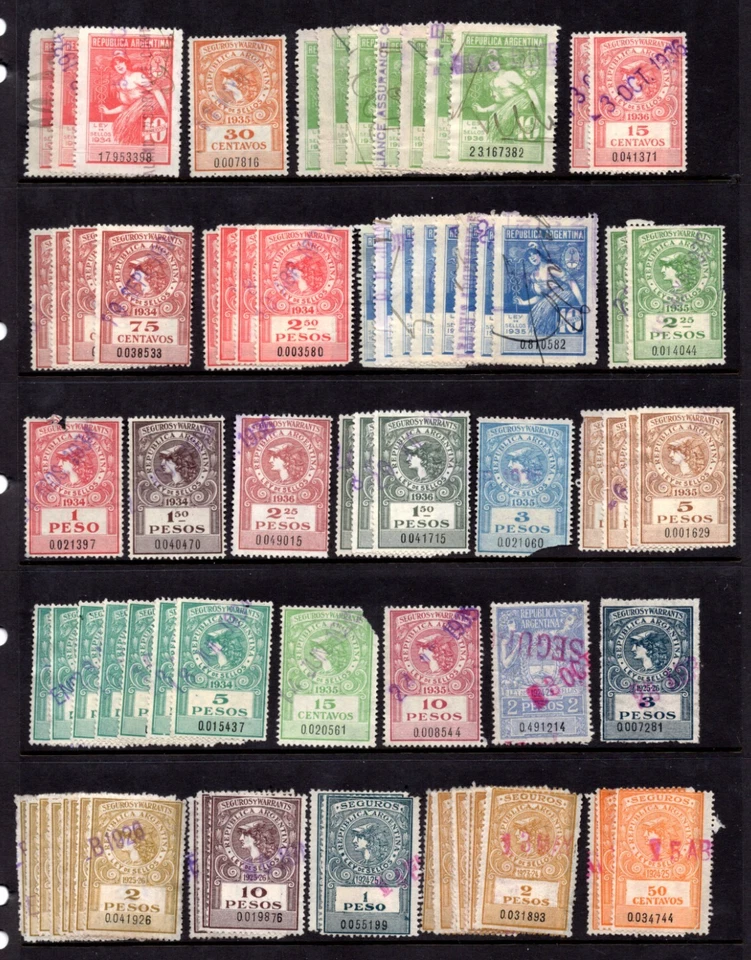 GRAN COLECCIÓN DE 350+ TARJETAS DE INGRESOS ARGENTINA 1900-1930 HASTA 10 PESOS Foto 3 de 4